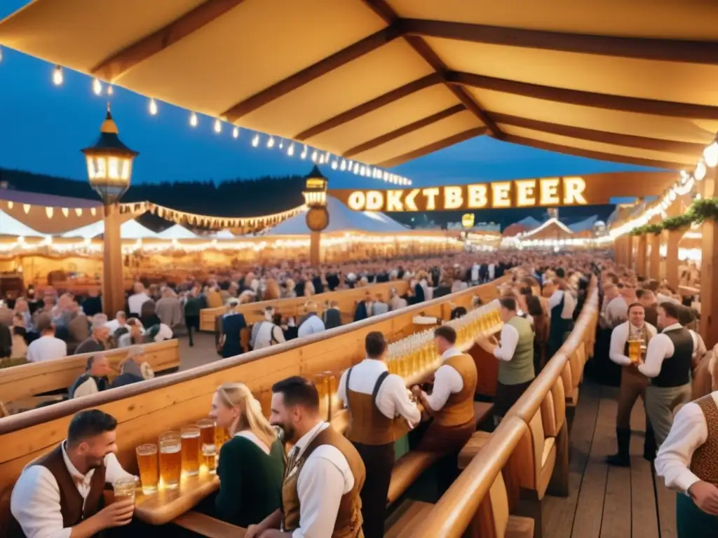 Vibrante imagen de Oktoberfest: Importancia de la cerveza en la tradición bávara -