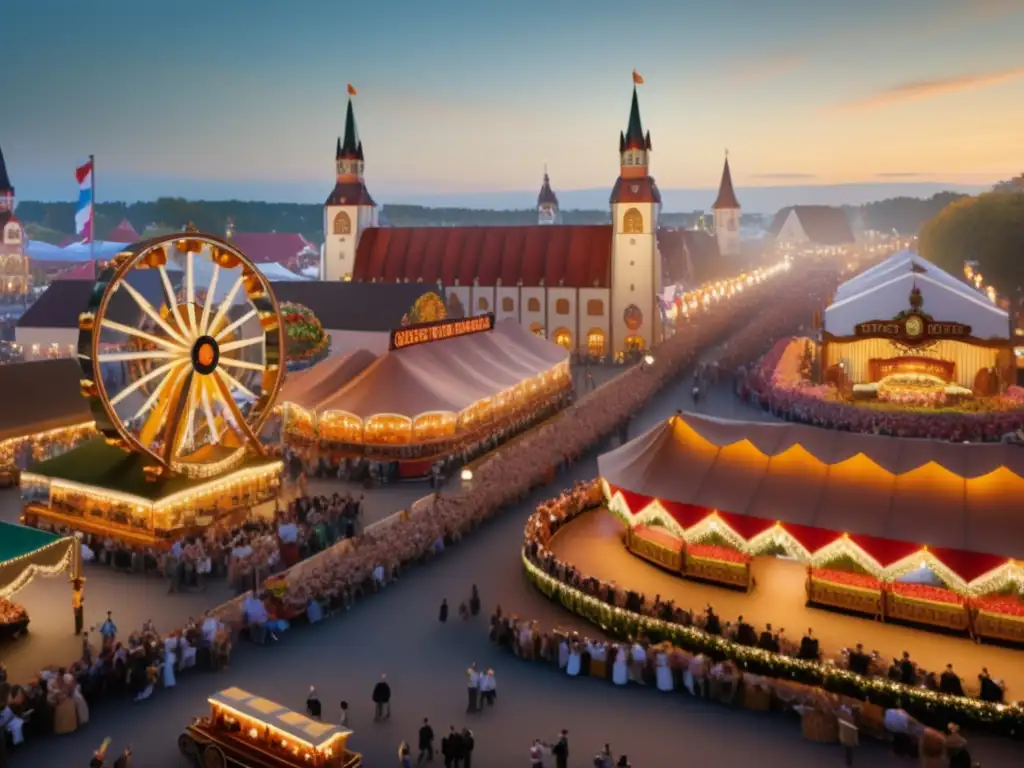 Historia y tradiciones del Oktoberfest en una imagen festiva de la celebración