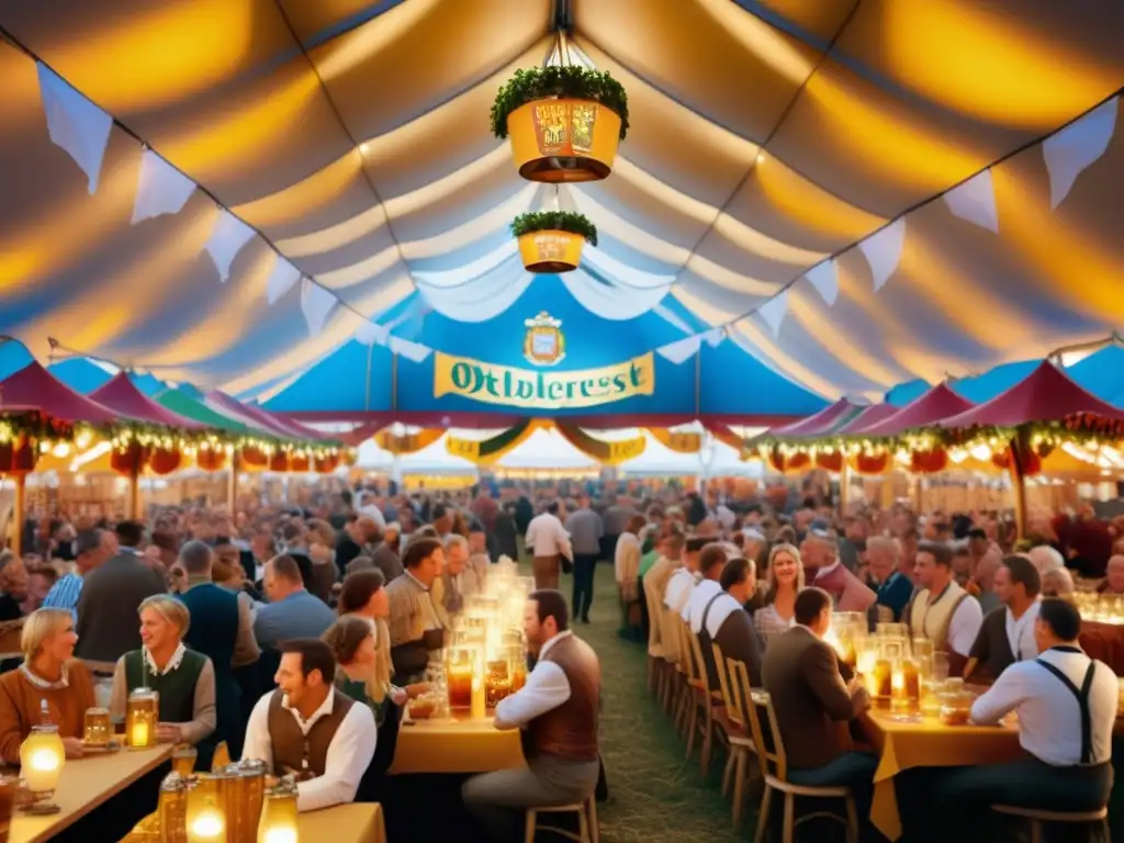 Festival de cerveza tradicional en Munich, Alemania: Oktoberfest captura la esencia de la celebración con alegría y belleza