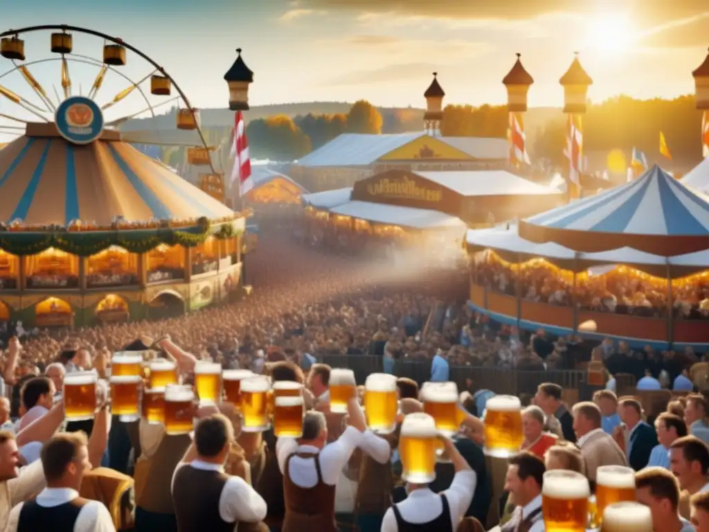 Fotorealismo cautivador captura esencia Oktoberfest en Munich, Alemania