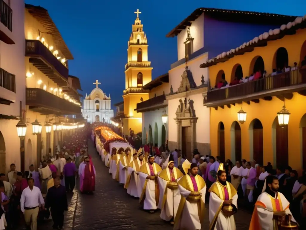 Procesión vibrante de Semana Santa: festivales tradicionales en el mundo