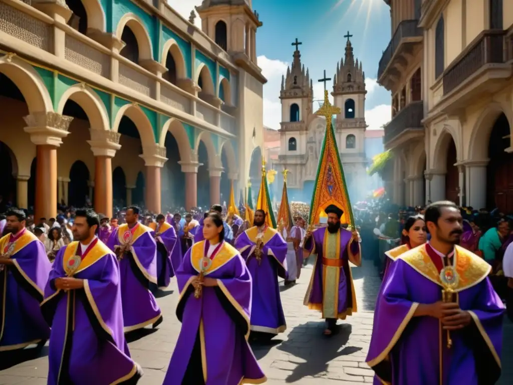 Procesión colorida y devota de Semana Santa en Latinoamérica - Historia de la Semana Santa mundial