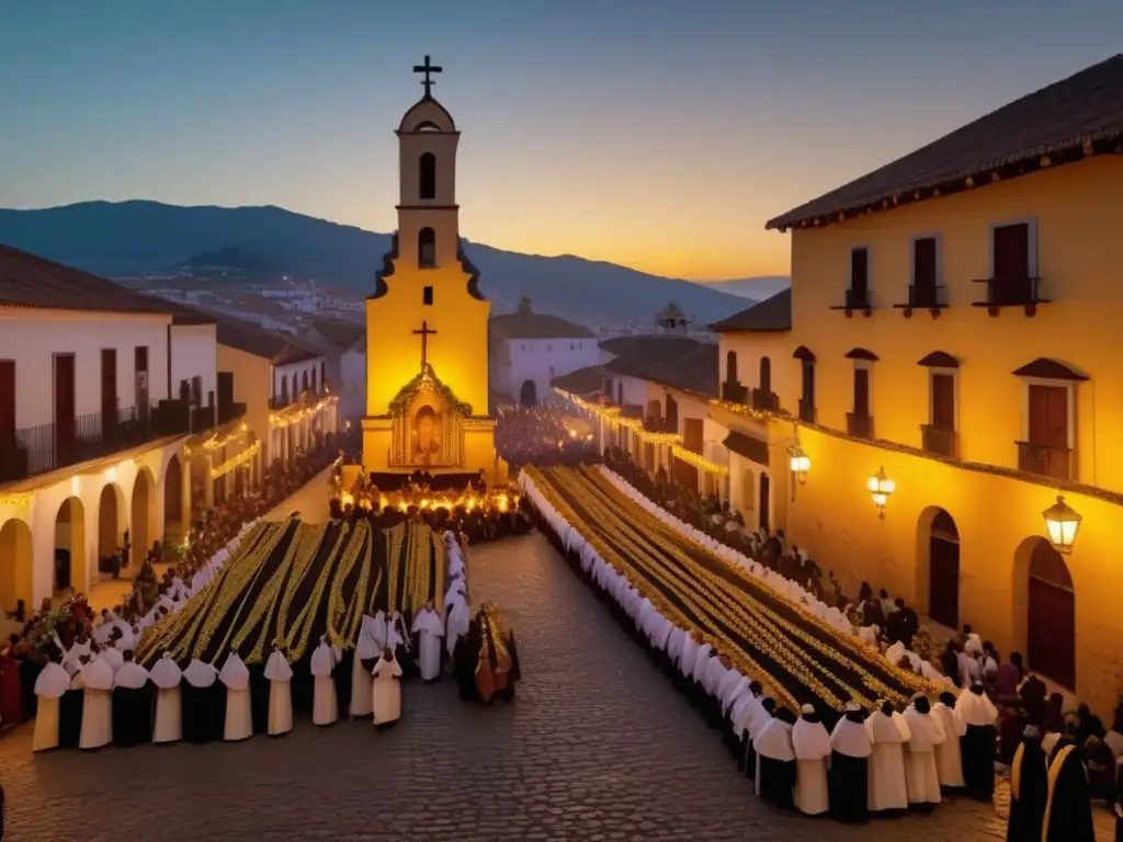 Procesión de Semana Santa con festivales tradicionales en todo el mundo