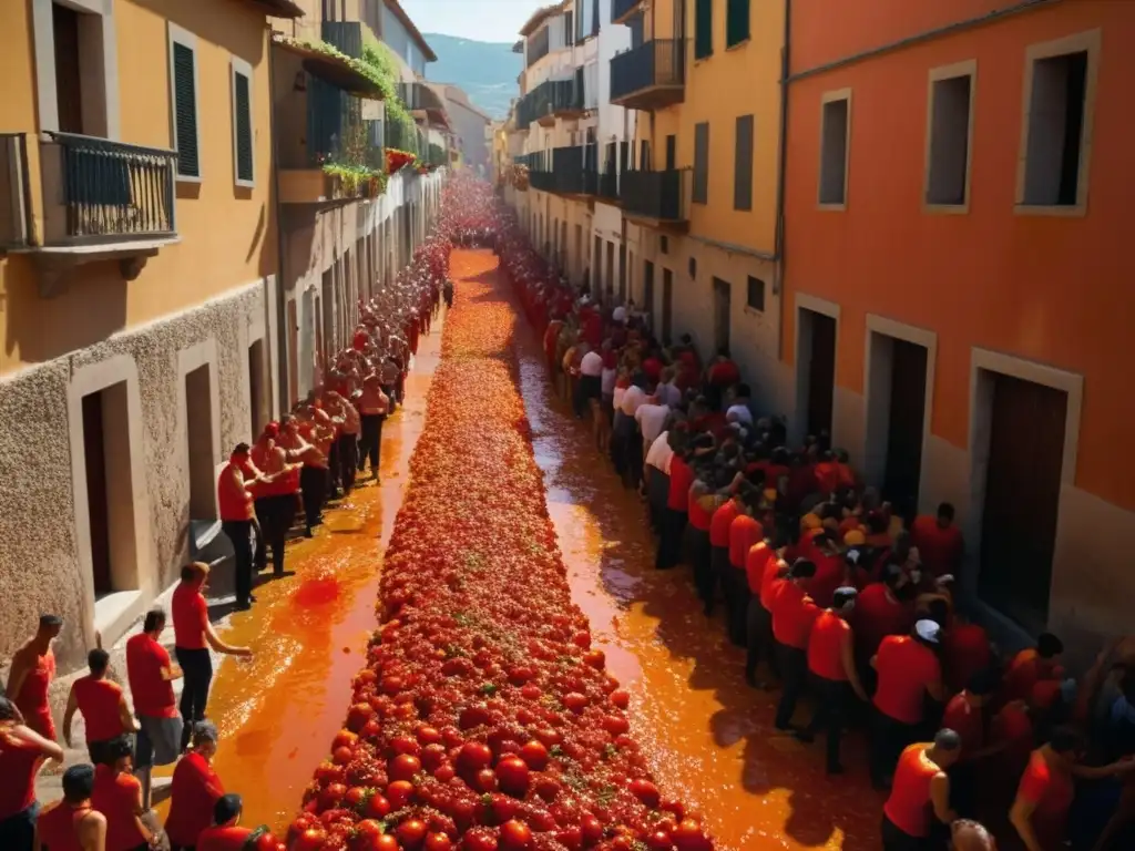 Celebración subcultural insólita: Tomatina en Buñol, España