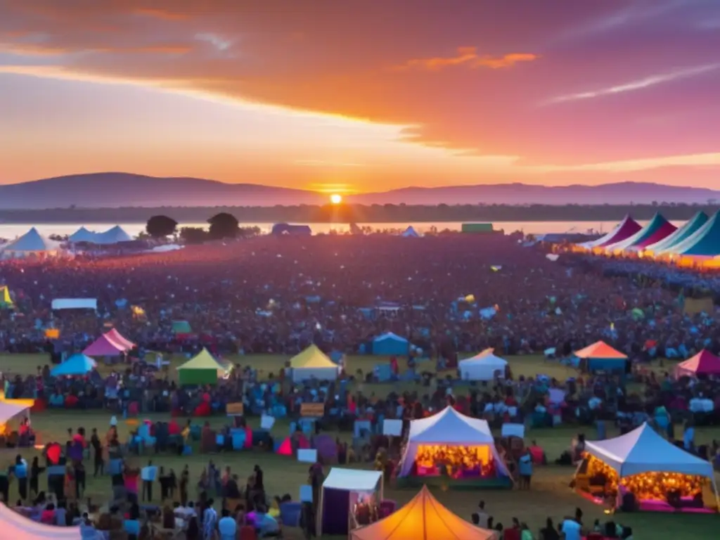 Festivales de música como protesta: una imagen que captura la esencia de la música como herramienta de cambio social