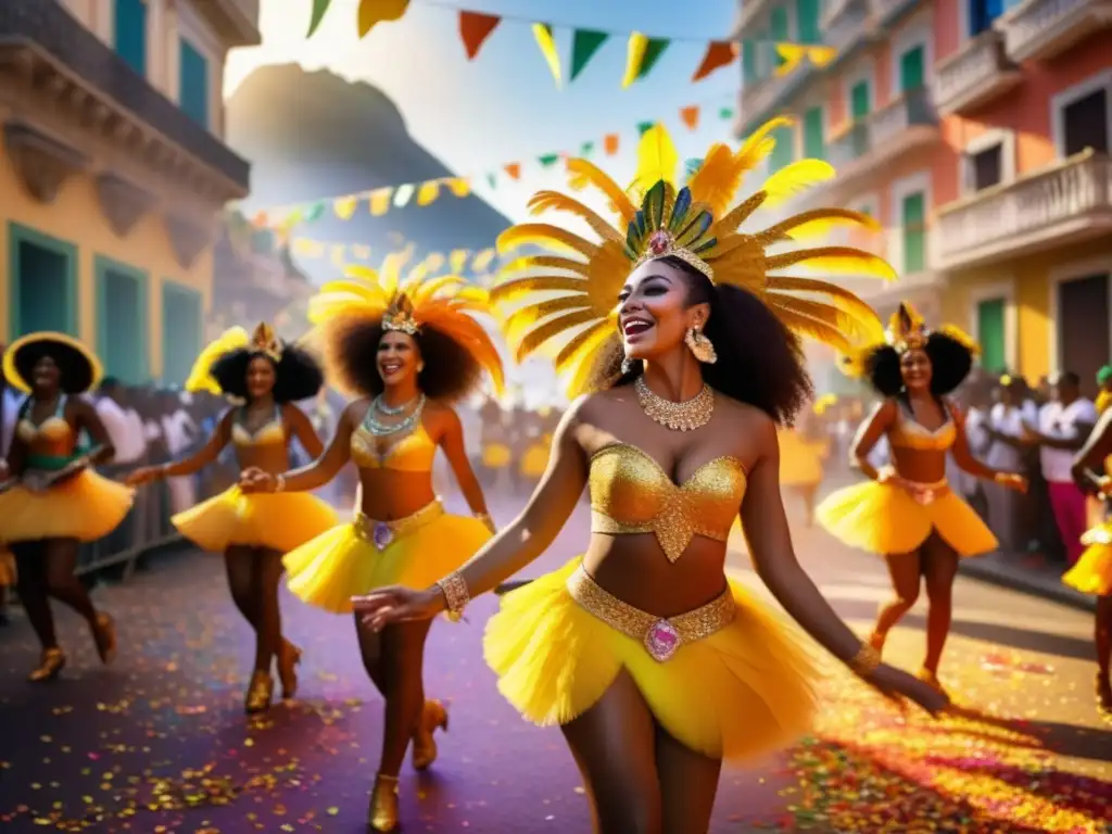 Samba Brasileña: Historia y tradiciones en vibrante imagen del Carnaval de Rio