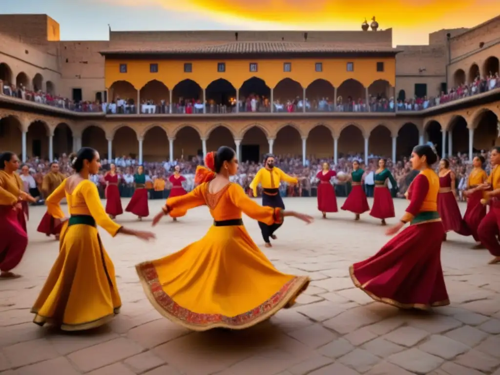 Baile de la Sardana en una plaza, unión de culturas y tradiciones catalanas