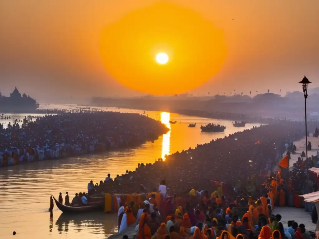 Festival tradicional en India: Río Ganges y belleza sagrada