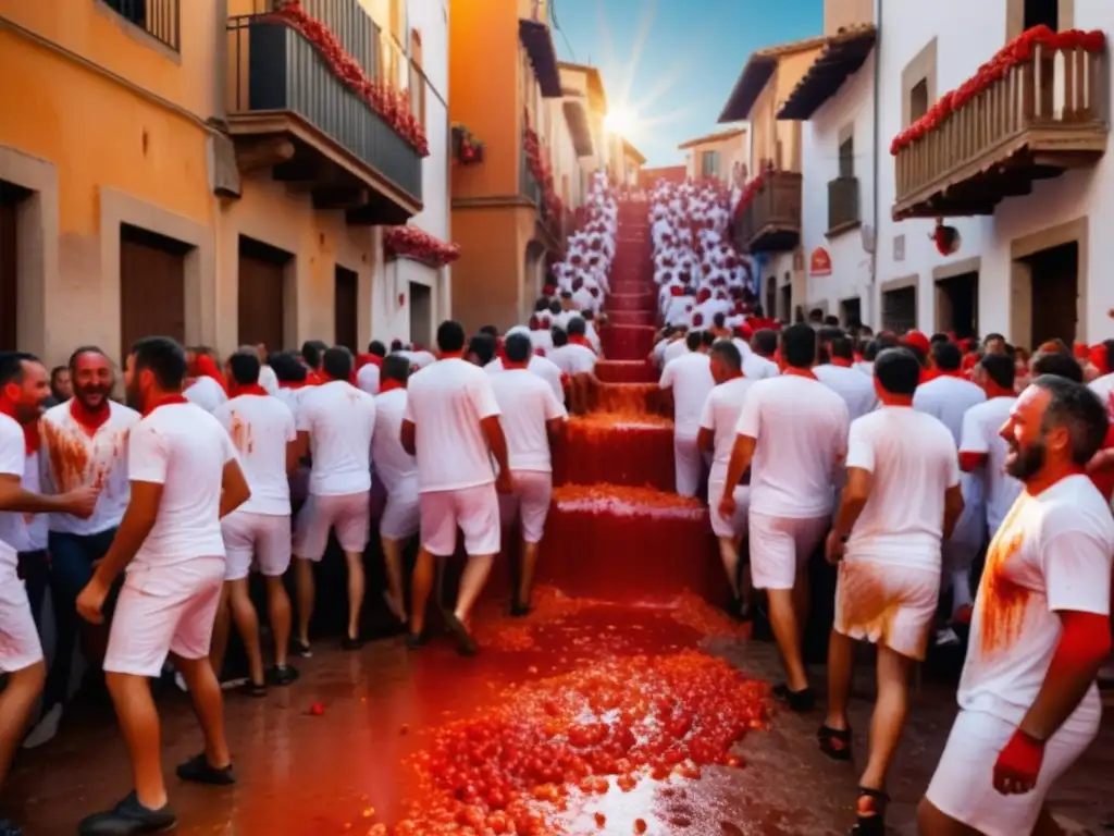 La Tomatina en Buñol, España: Evolución festivales tradicionales Europa