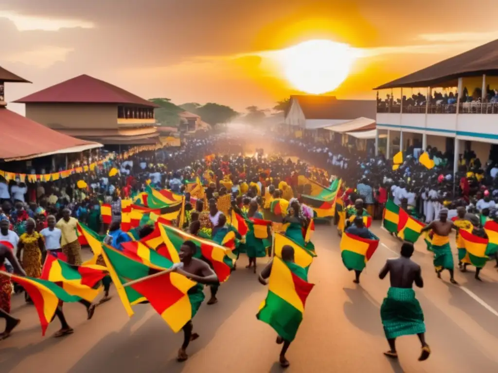 Celebración vibrante de la Fiesta de Independencia en Ghana