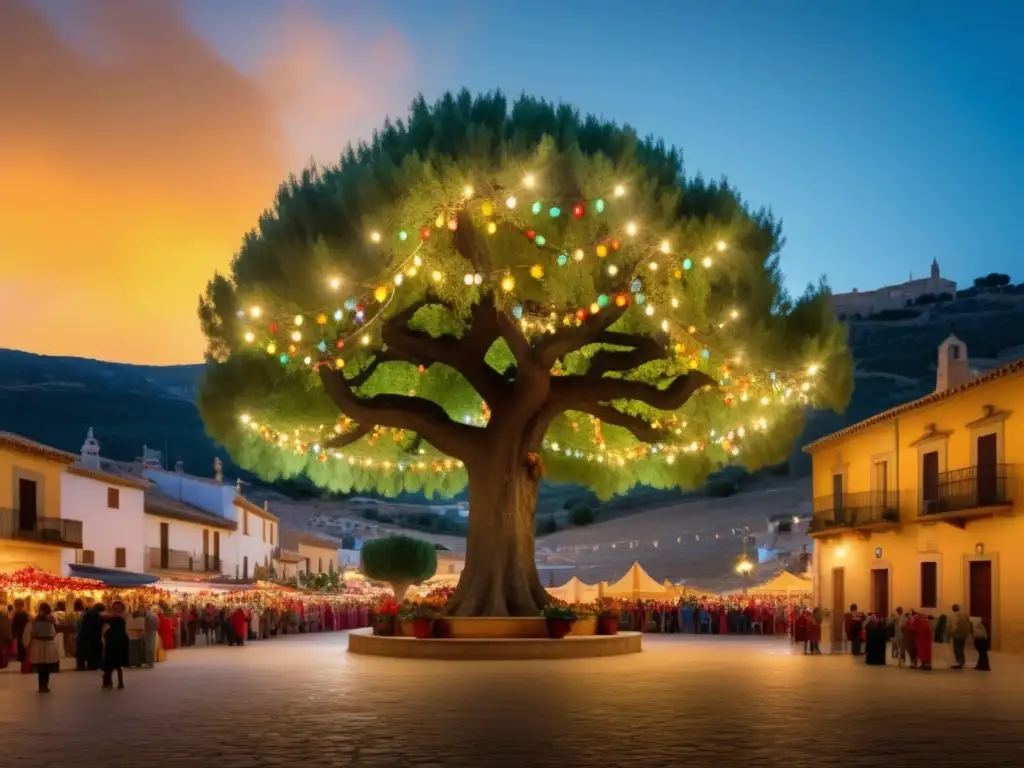 Celebración del Árbol en Villanueva de la Sierra: Fiesta tradicional con música y trajes típicos