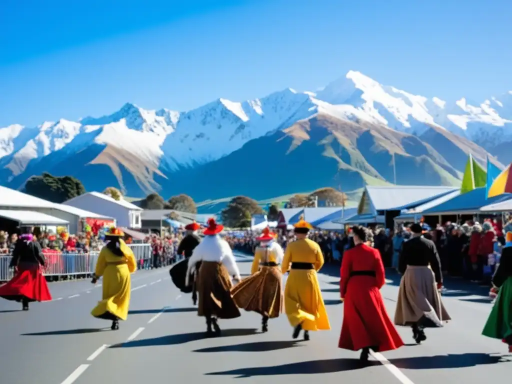 Festival de invierno en Waihi, Nueva Zelanda: un deslumbrante desfile tradicional en medio de las montañas nevadas y una atmósfera mágica